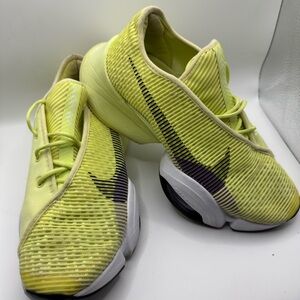 Nike Neon Yellow and Dark Purple Sneakers